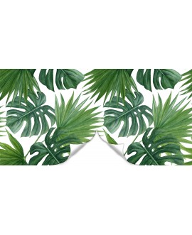 Fototapeta 3D na ścianę  na wymiar  flizelinowa nowoczesna tapeta tropikalne liście monstera dżungla studiograf