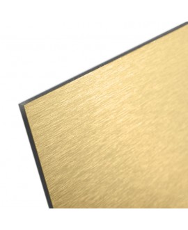 Płyta z tubondu dibondu jednostronna drapana złota, o grubości 3mm 0,3mm aluminium studiograf drapany złoty