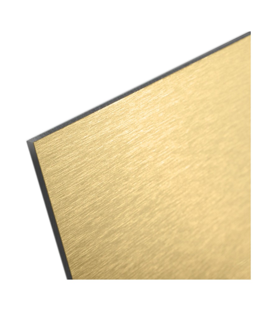 Płyta z tubondu dibondu jednostronna drapana złota, o grubości 3mm 0,3mm aluminium studiograf drapany złoty