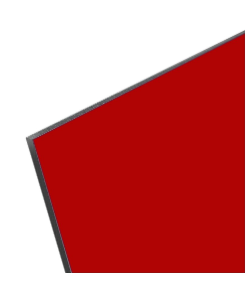 Płyta z tubondu dibondu dwustronna czerwona mat błysk o grubości 3mm 0,3mm aluminium studiograf