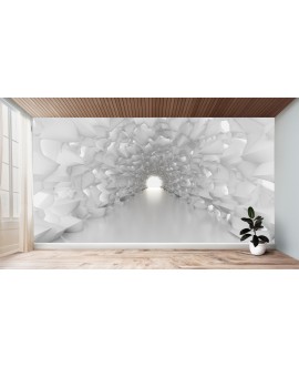 Fototapeta 3D na ścianę  na wymiar  flizelinowa kryształowy tunel nowoczesna tapeta do salonu sypialni studiograf