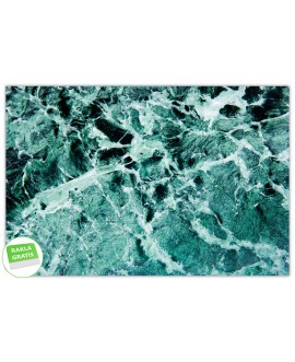 Fototapeta 3D na ścianę  na wymiar  flizelinowa niebiesko zielony marmur turkusowy marble tapeta do salonu sypialni studiograf
