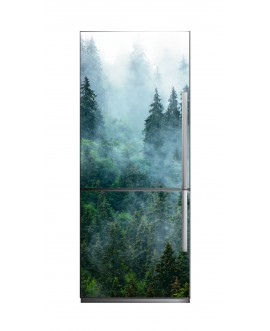 Mata magnetyczna na lodówkę zmywarkę grzejnik magnes ze zdjęciem mglisty las mgła studiograf