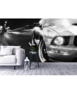 Fototapeta 3D na ścianę  na wymiar flizelinowa sportowy samochód droga studiograf